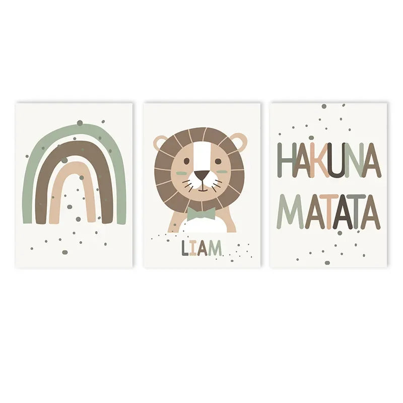 Ensemble d'Affiches personnalisable - Hakuna Matata